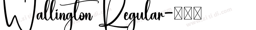 Wallington Regular字体转换